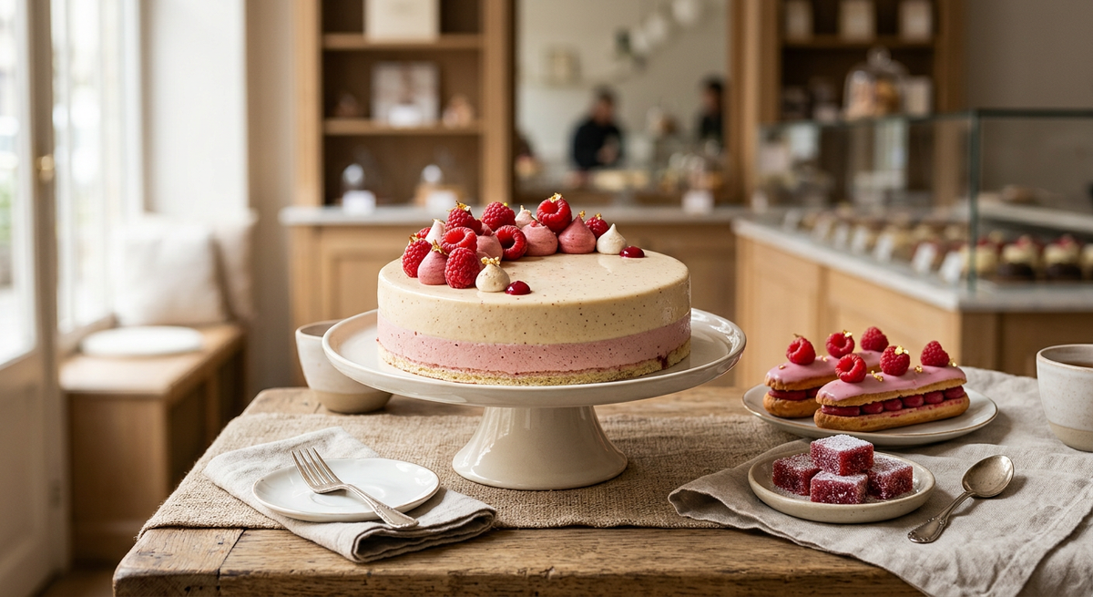 L'Hivernal aux framboises — création Maison Du Gateau à Tarbes