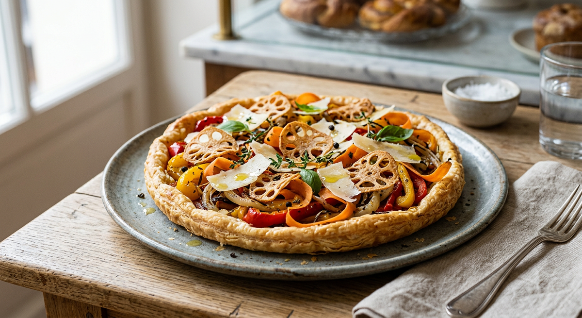 Tarte Salée aux Poivrons — création Maison Du Gateau à Tarbes