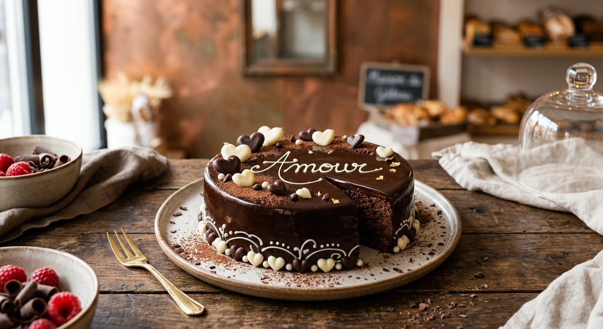 Douceur Chocolat Amour — création Maison Du Gateau à Tarbes