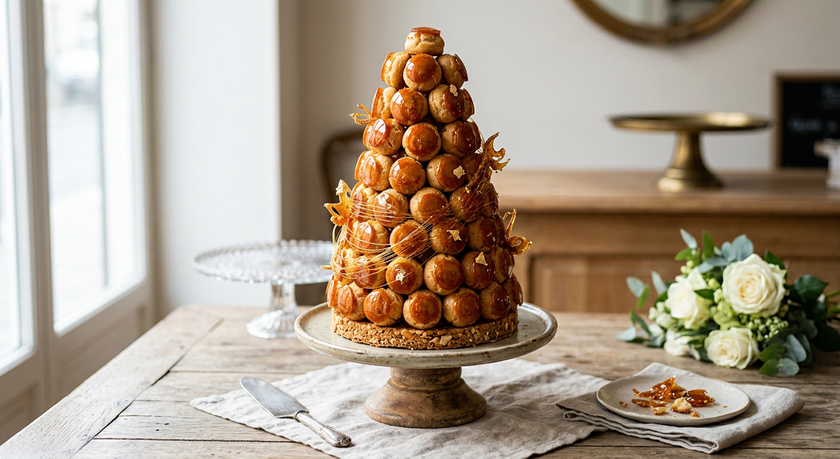 Tour de Choux Caramel — création Maison Du Gateau à Tarbes